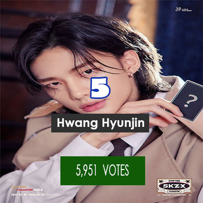 Hwang Hyunjin
5,951 VOTES
